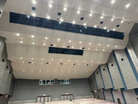 神戸市北区某大学、ホール舞台照明更新工事