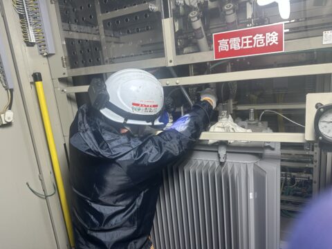 本町某オフィスビル　トランス絶縁油交換工事